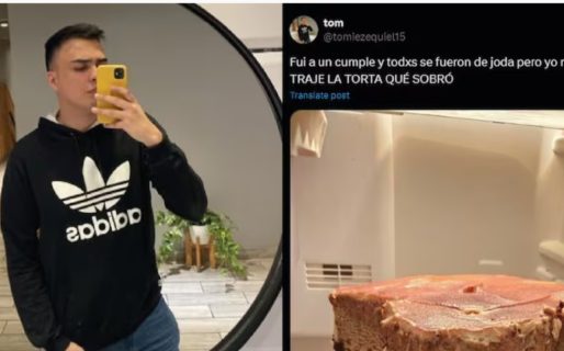 Un joven mostró una foto del insólito “souvenir” que se trajo de un cumpleaños y sorprendió a todos