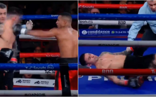 Un boxeador argentino fue noqueado de manera brutal, pero descalificaron a su rival y salió campeón