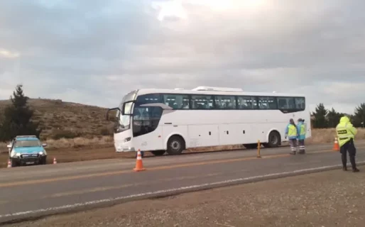Conducía alcoholizado un colectivo con 36 pasajeros sobre Ruta 40