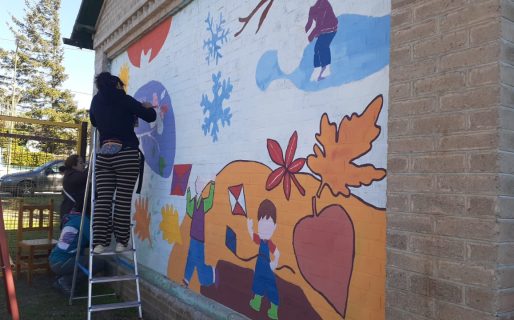 Se concretó el proyecto de un mural en el CPB de Diadema que refleja el sentido de pertenencia del barrio