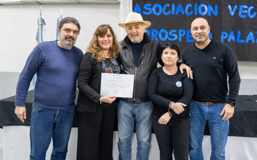 Othar participó del acto de asunción de la comisión vecinal de Próspero Palazzo