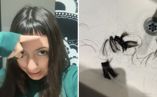 Una joven intentó cortarse el flequillo en su casa y el resultado final fue catastrófico