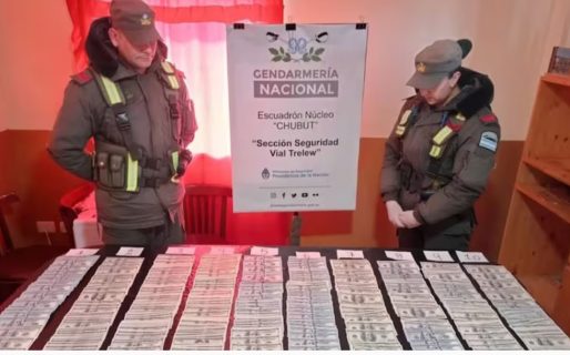 Lo frenaron en la Ruta 3, le encontraron 96 mil dólares y no supo qué decir