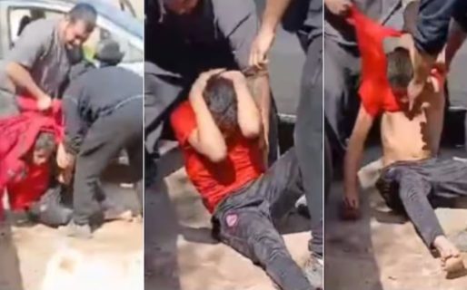 Vecinos corrieron, golpearon y desnudaron a un ladrón que había intentado robarle a una familia