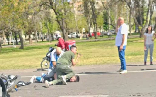Vecinos lincharon a un ladrón que le había robado la moto a un delivery