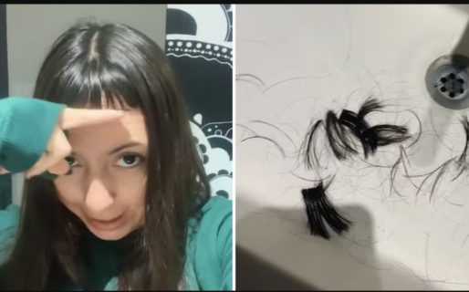 Una joven intentó cortarse el flequillo en su casa y el resultado final fue catastrófico: “Me lo achuré”