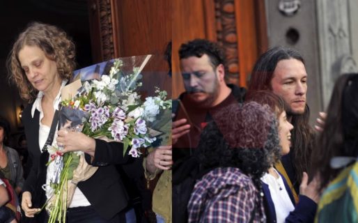 El dolor de la mujer y el hijo de Daniel Fanego durante el último adiós al actor