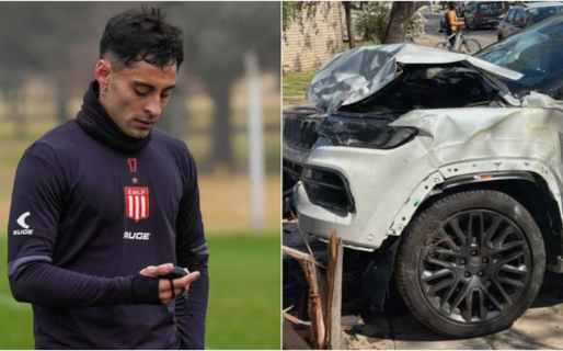 Javier Altamirano, el jugador de Estudiantes que se desplomó contra Boca, sufrió un accidente de tránsito