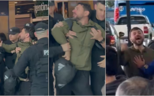 Grabois se quiso pelear con pasajeros que lo insultaron en el aeropuerto de Ezeiza: “¿A quién le robé?”