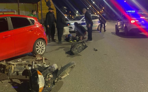 Accidente de tránsito en Av. Tehuelches dejó un menor lesionado