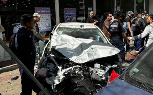 Perdió el control del auto, se subió a la vereda y atropelló a más de 30 personas