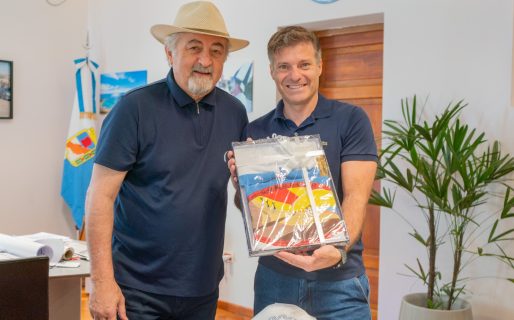 Othar recibió a Pablo Giesenow, el hombre que perdió las piernas en un accidente y se convirtió en un referente nacional del deporte adaptado