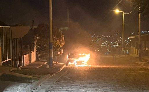 Se incendió un auto abandonado en la Zona de Quintas