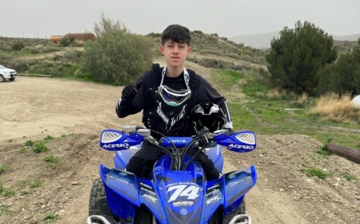 El comodorense Santino Villalobos se prepara para la gran final de quad en Río Negro