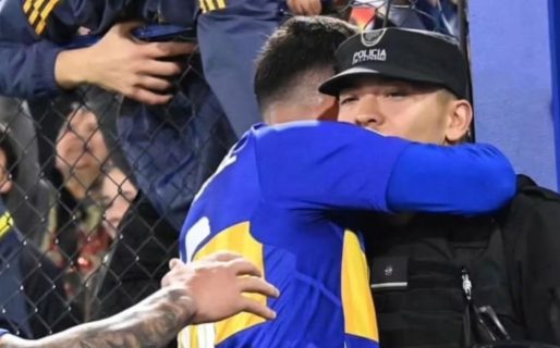 “Un sueño cumplido”: quién es el policía al que Miguel Merentiel abrazó para festejar el gol de Boca