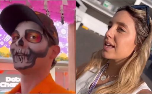 Sofi Martínez fue a cubrir la carrera de Franco Colapinto, pero otro piloto la sorprendió con una propuesta