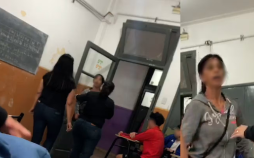 Una madre entró al aula de su hija, amenazó a las estudiantes y todo terminó en un escándalo