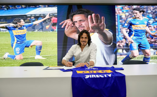 Cavani renovó su contrato con Boca Juniors