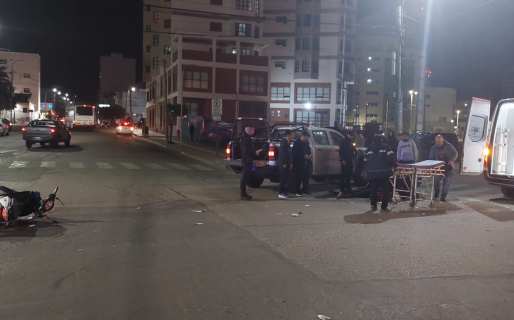 Un repartidor chocó y resultó lesionado