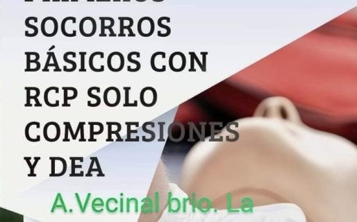 Brindarán una capacitación gratuita en primeros auxilios