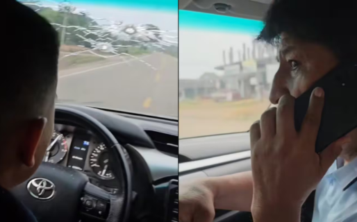 Evo Morales denunció que le dispararon 14 veces cuando viajaba en una camioneta