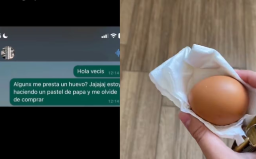 Se quedó sin huevos para cocinar, pidió uno en el grupo del edificio y un vecino la sorprendió con su decisión