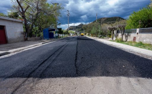 Finalizaron las obras de recuperación de la calle Bogotá en barrio Laprida