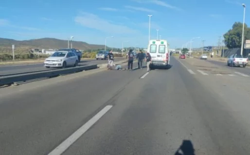 Atropellaron a un hombre que intentaba cruzar avenida Yrigoyen