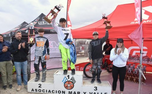 Santino Valdebenito se consagró campeón de motocross en 85cc B