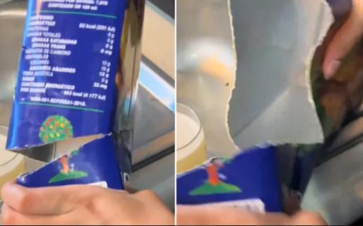 Compró un jugo en caja, sintió algo raro en su interior y descubrió lo peor
