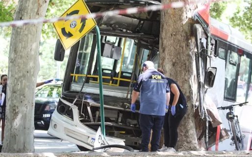 Un colectivo chocó contra un árbol, el chofer murió y hay 17 pasajeros heridos