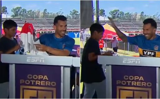 Tevez jugó la Copa Potrero para ayudar a sus amigos de Fuerte Apache y se hizo viral por una curiosa situación