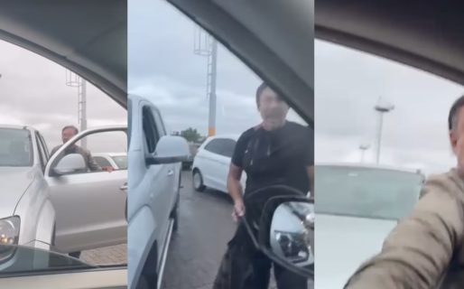 “Te voy a arrancar la cabeza”: dos conductores protagonizaron una pelea en el estacionamiento de un shopping