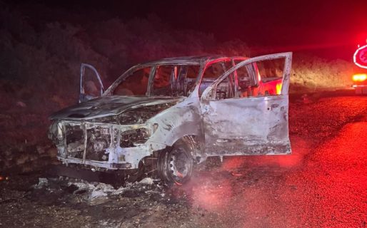 Viajaba hacia Comodoro con su hijo de 6 meses y se le prendió fuego el vehículo en plena ruta