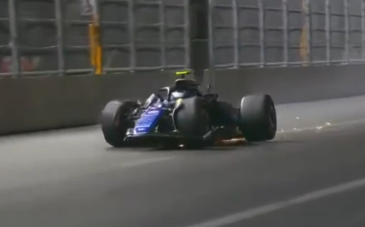 Las reacciones en redes tras el choque de Franco Colapinto en la clasificación del Gran Premio de Las Vegas