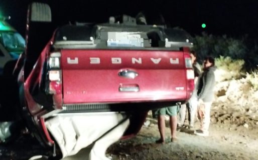 Un conductor volcó en B° Malvinas