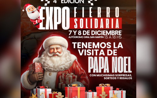 Llega la 4.ª edición de la Expo Fierro Solidaria: un evento con espíritu navideño y para disfrutar en familia