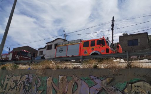 Gran incendio de una vivienda sobre calle Huergo y Florida