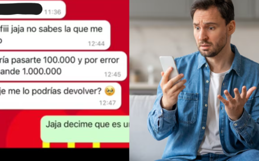 Debía la cuota de alimentos de su hijo, por error transfirió $1.000.000 a su ex y le pidió que lo devolviera