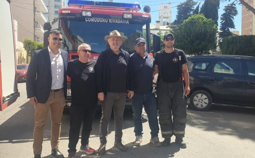Los Bomberos presentaron las nuevas autobombas adquiridas para reforzar el servicio en Comodoro