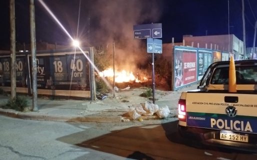 Bomberos sofocaron un incendio de pastizales