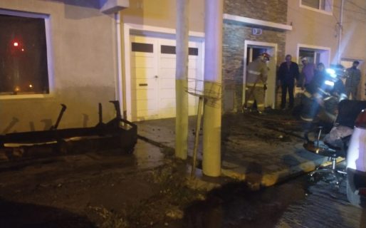 Incendio de vivienda en calle Saavedra