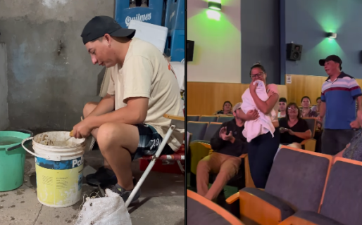 La tremenda emoción de un trabajador que adjudicó una casa para vivir con su familia