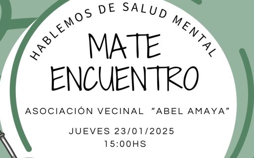 Este jueves habrá un mate encuentro para abordar la salud mental