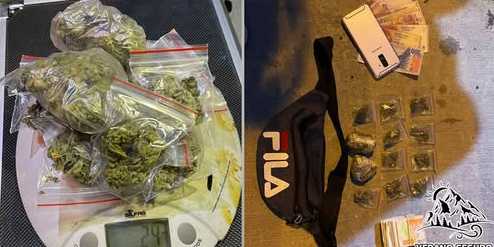 Atraparon a dos hombres con marihuana y tomando alcohol en la vía pública