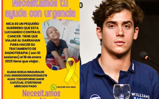 Colapinto se sumó a la campaña para colaborar con Nicanor: «Ayudémoslo»