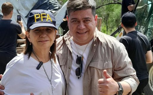 Tras el desalojo mapuche, Treffinger acompañó a la ministra Bullrich en la visita al Parque Nacional Los Alerces