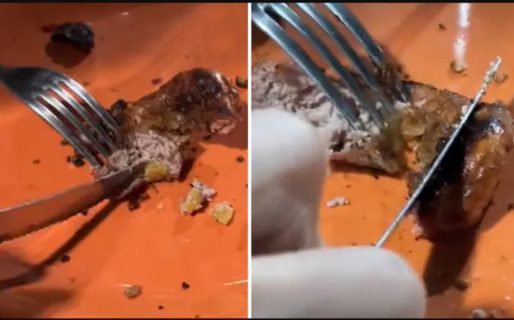 Una joven comió un chinchulín en un asado y se llevó una desagradable sorpresa