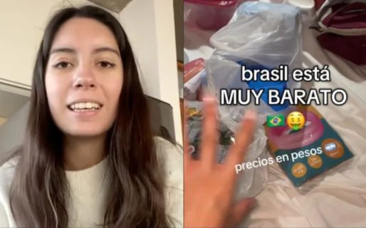Brasil está muy barato”: una joven mostró lo que compró en el supermercado y sorprendió con los precios