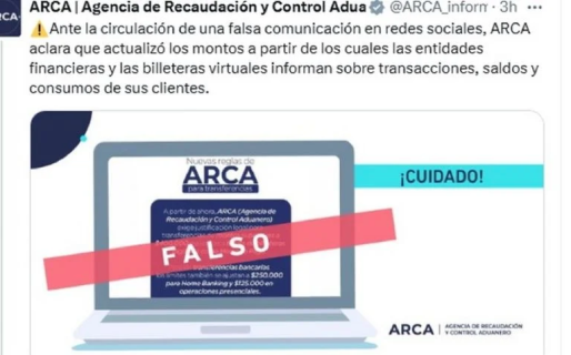 ARCA aclaró cuáles son los montos mínimos que deben informar billeteras virtuales